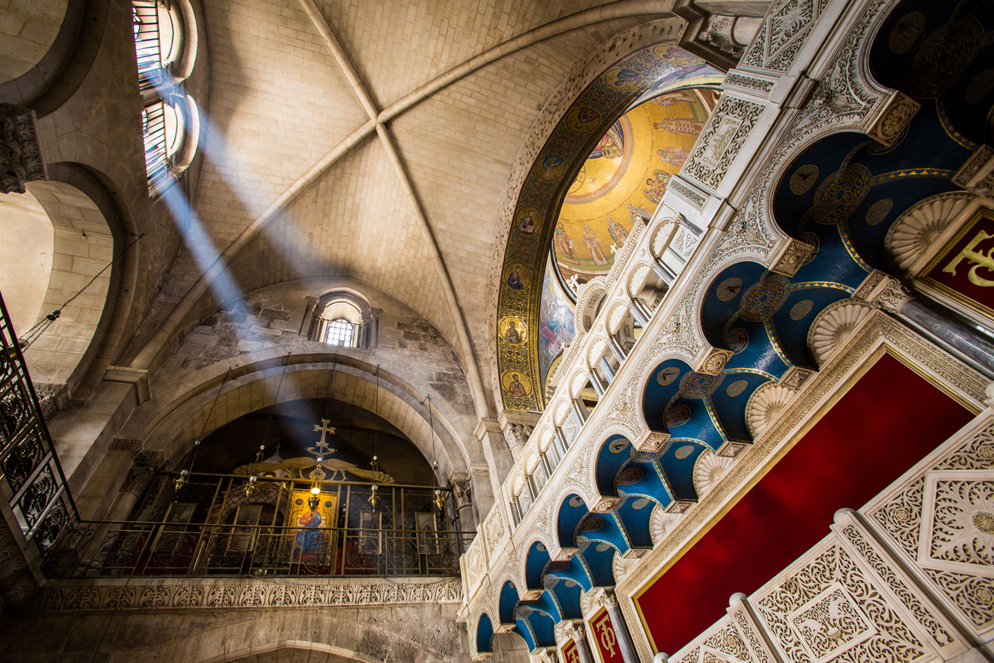 Inside the Ethiopian church of Jerusalem, Israel