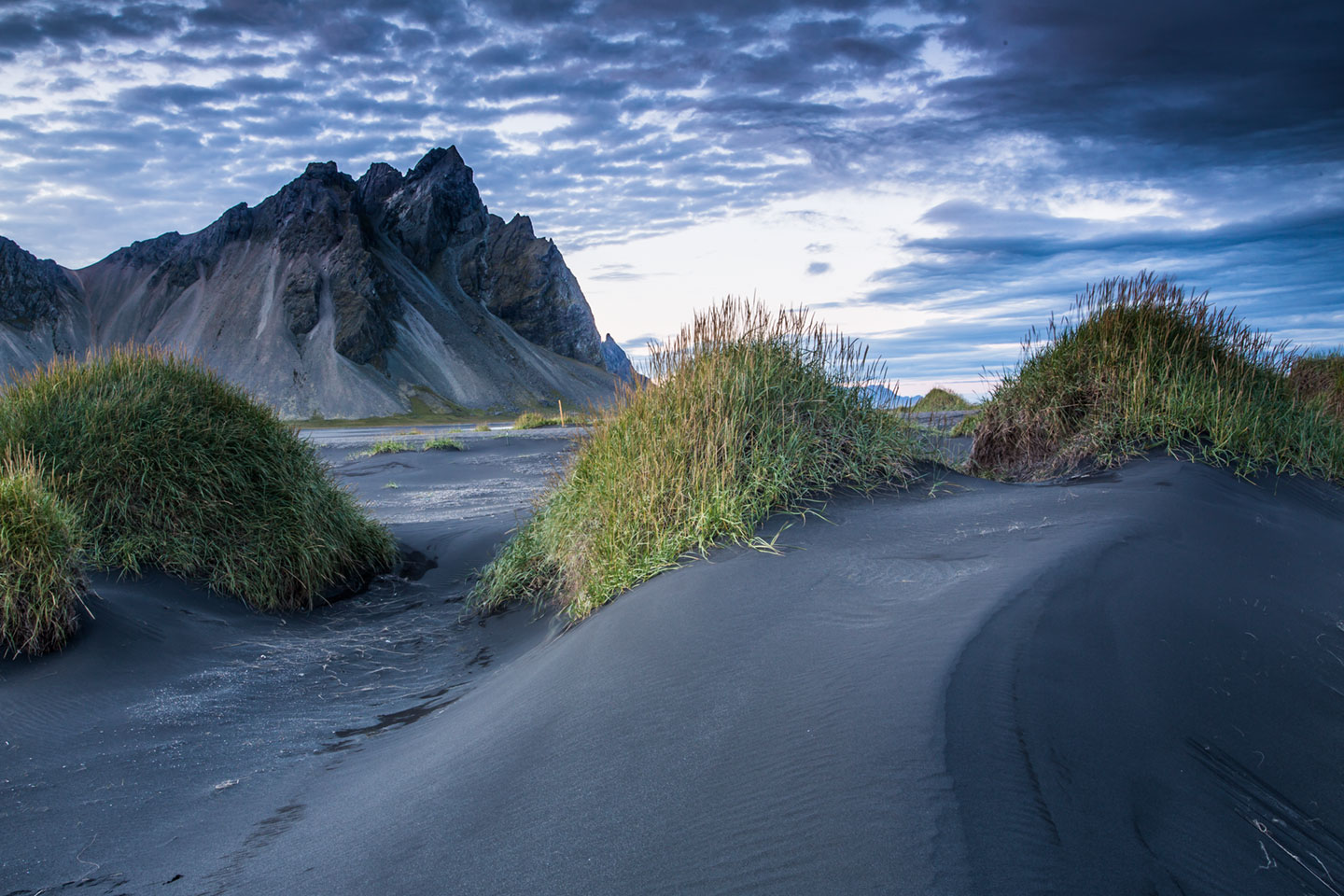 Vesturhorn mountain in Iceland during a travel photography trip in the summer