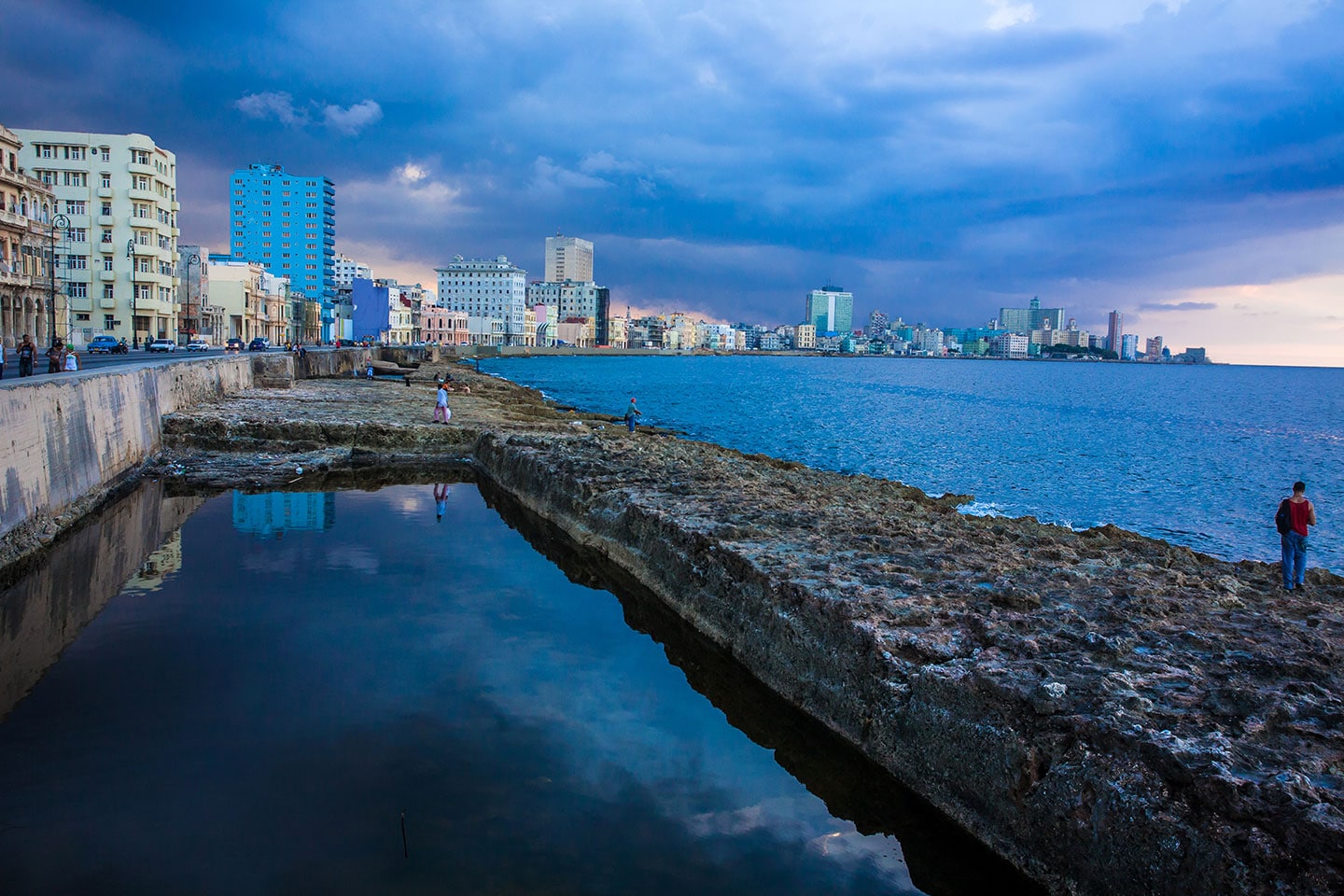 Boardwalk of Havana, Cuba also known as the Malecon
