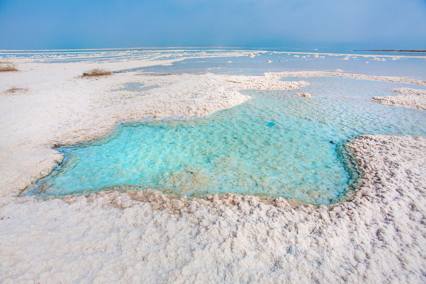 Salt formations at the Dead Sea in Israel