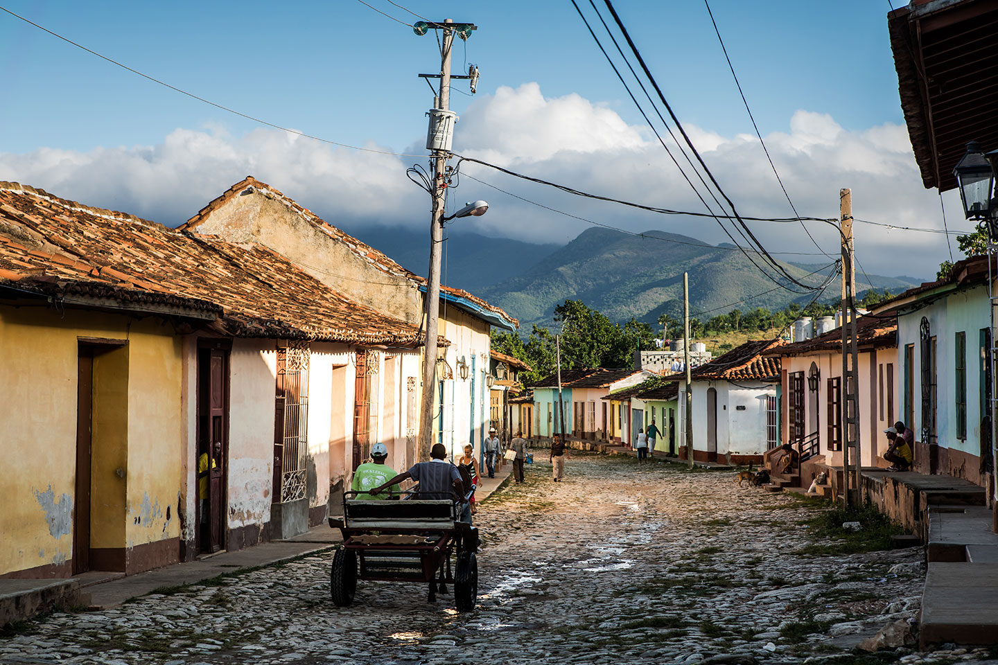 Old streets of Trinidad in Cuba