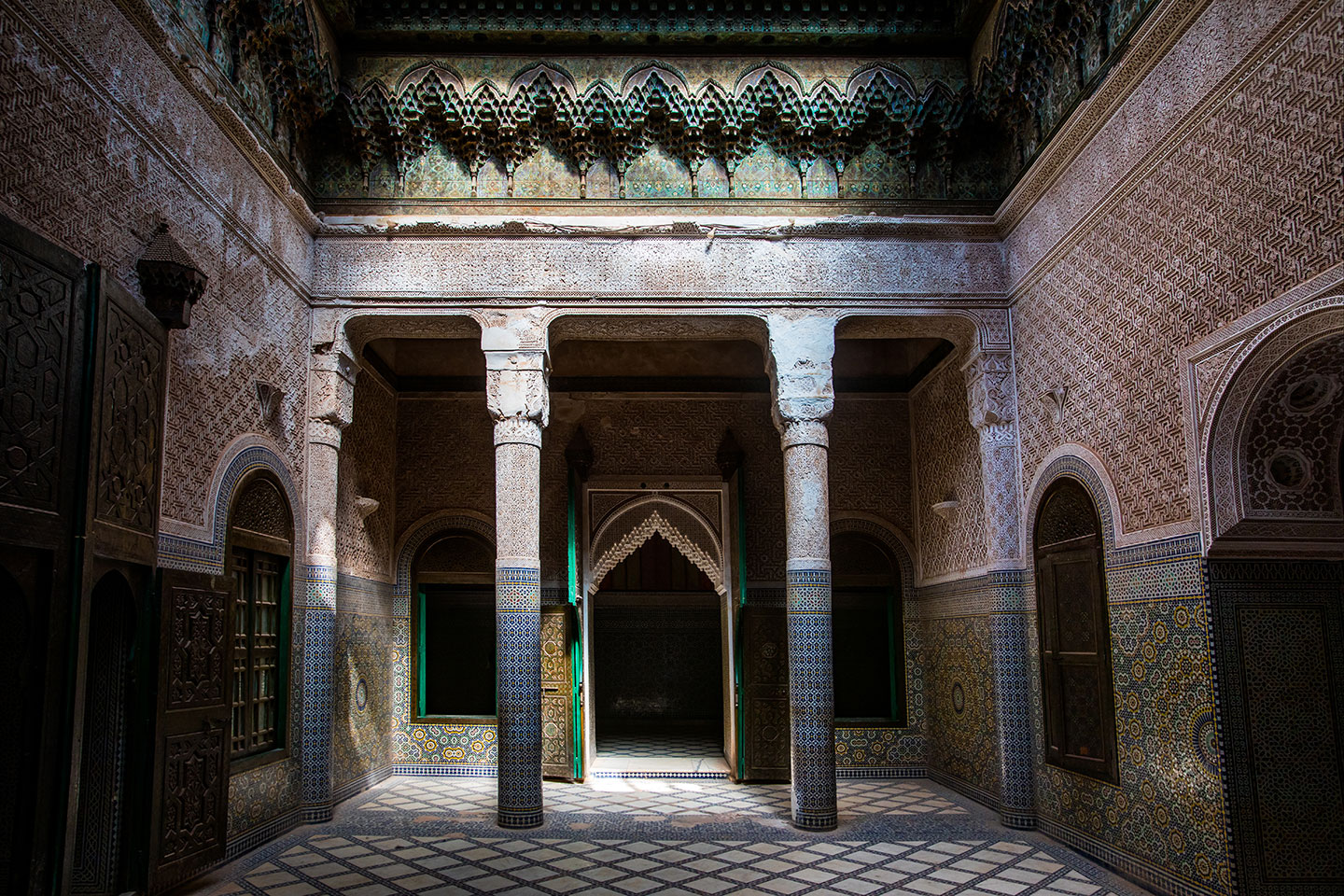 Riyad courtyard in Morocco