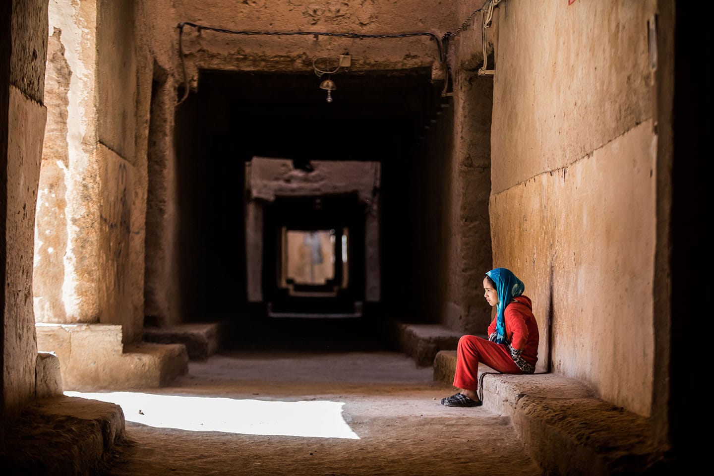 The tunnels of Tinejdad, Morocco