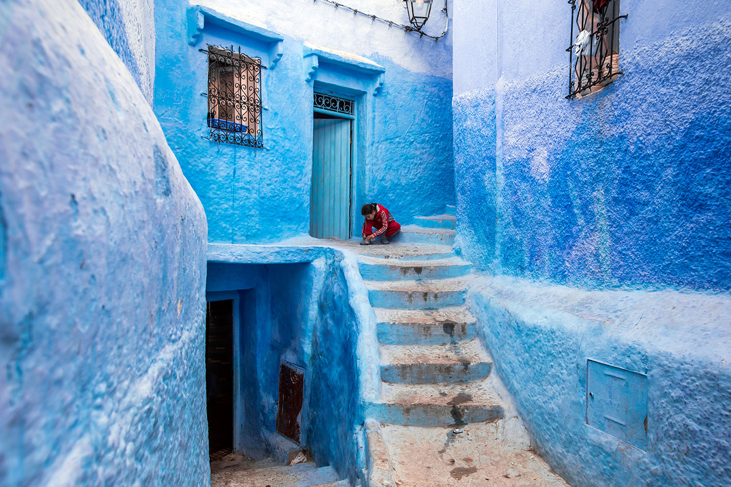 The blue village of Chefchaouen in northern Morocco