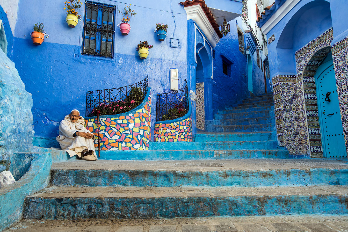 Chefchaouen blue village in Morocco