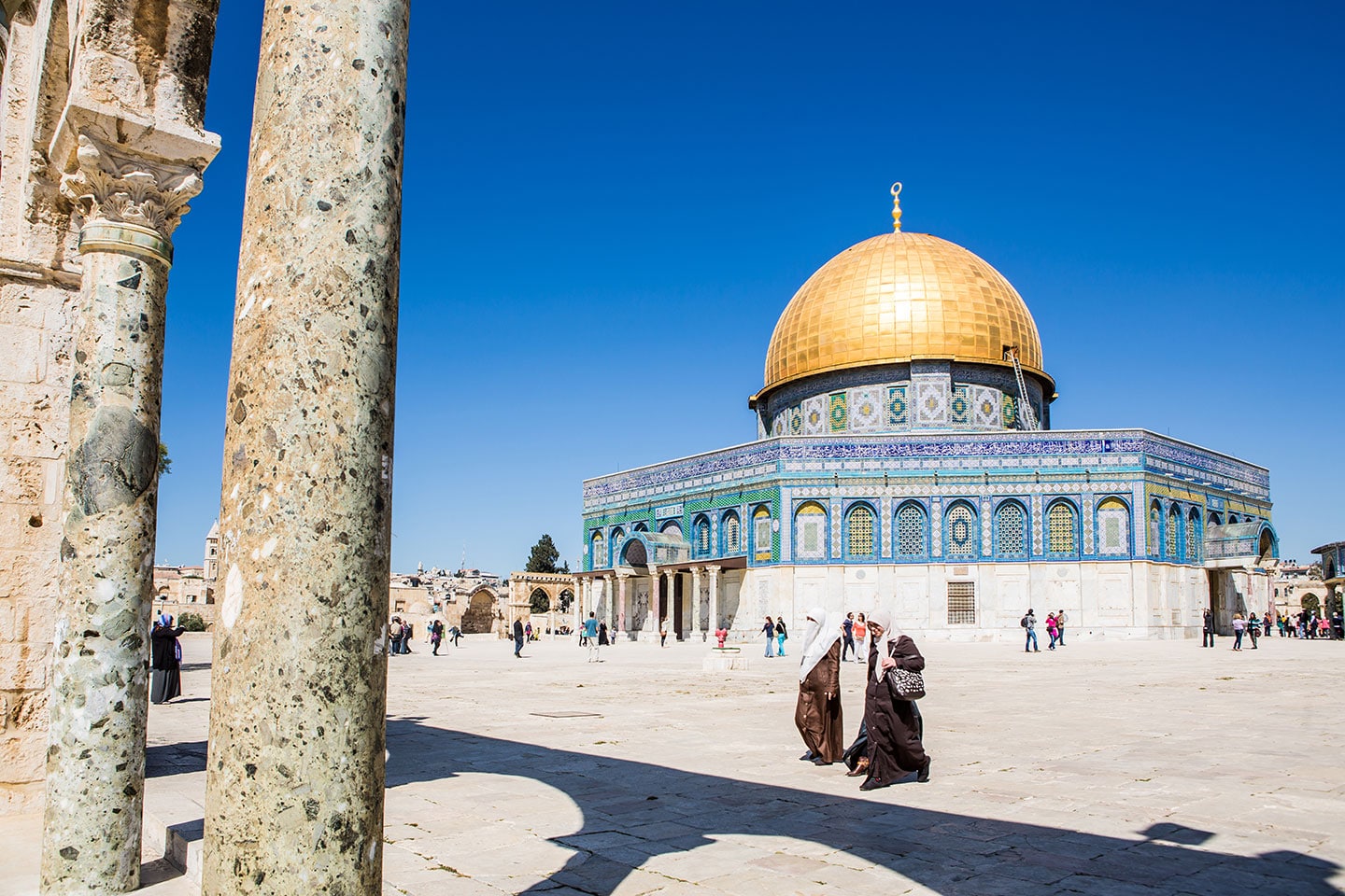 Square of the Dome of the Rock in Jerusalem, Israel