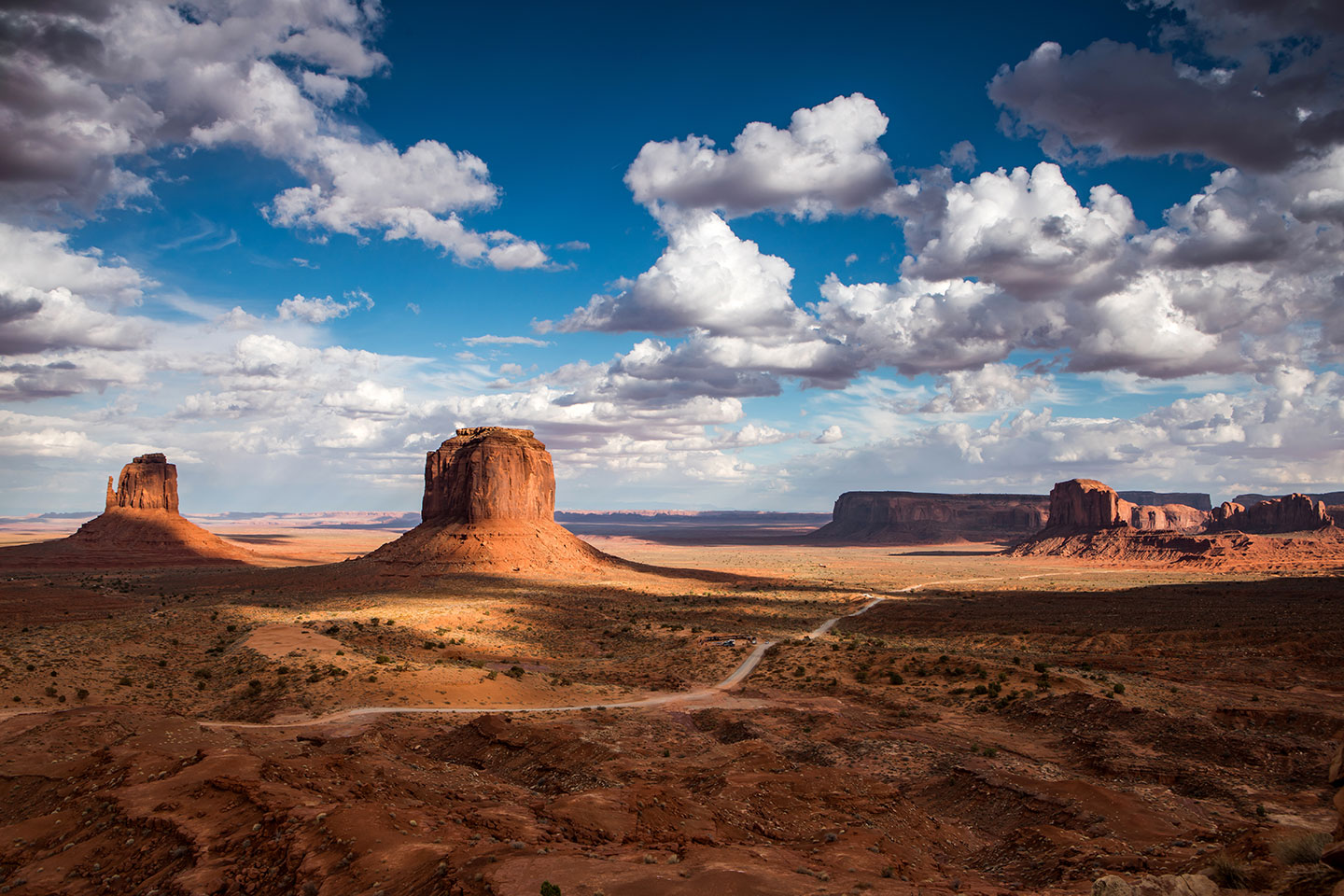 Monument valley with it's impressive buttes