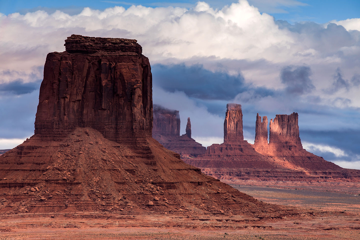 View inside Monument Valley National Park in Arizona