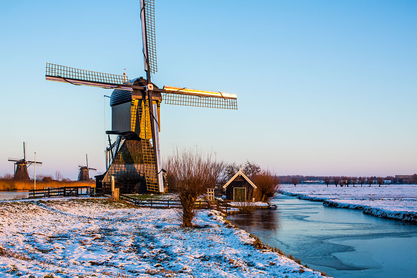 Kinderdijk windmills in the Netherlands