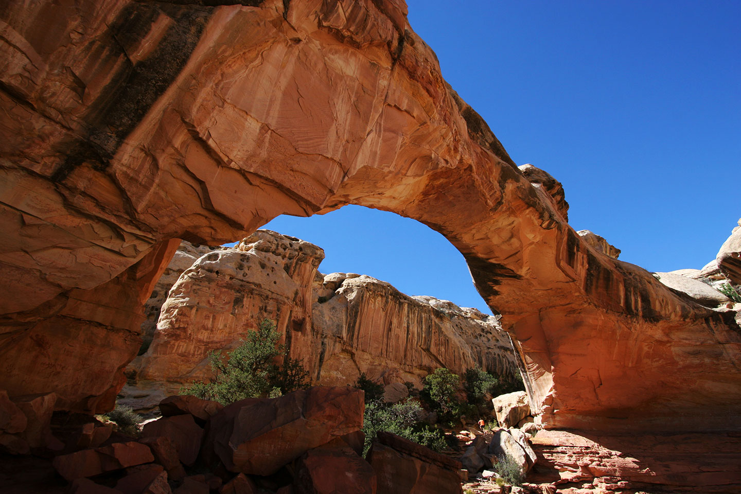 Arch formation in Arches National Park, Utah