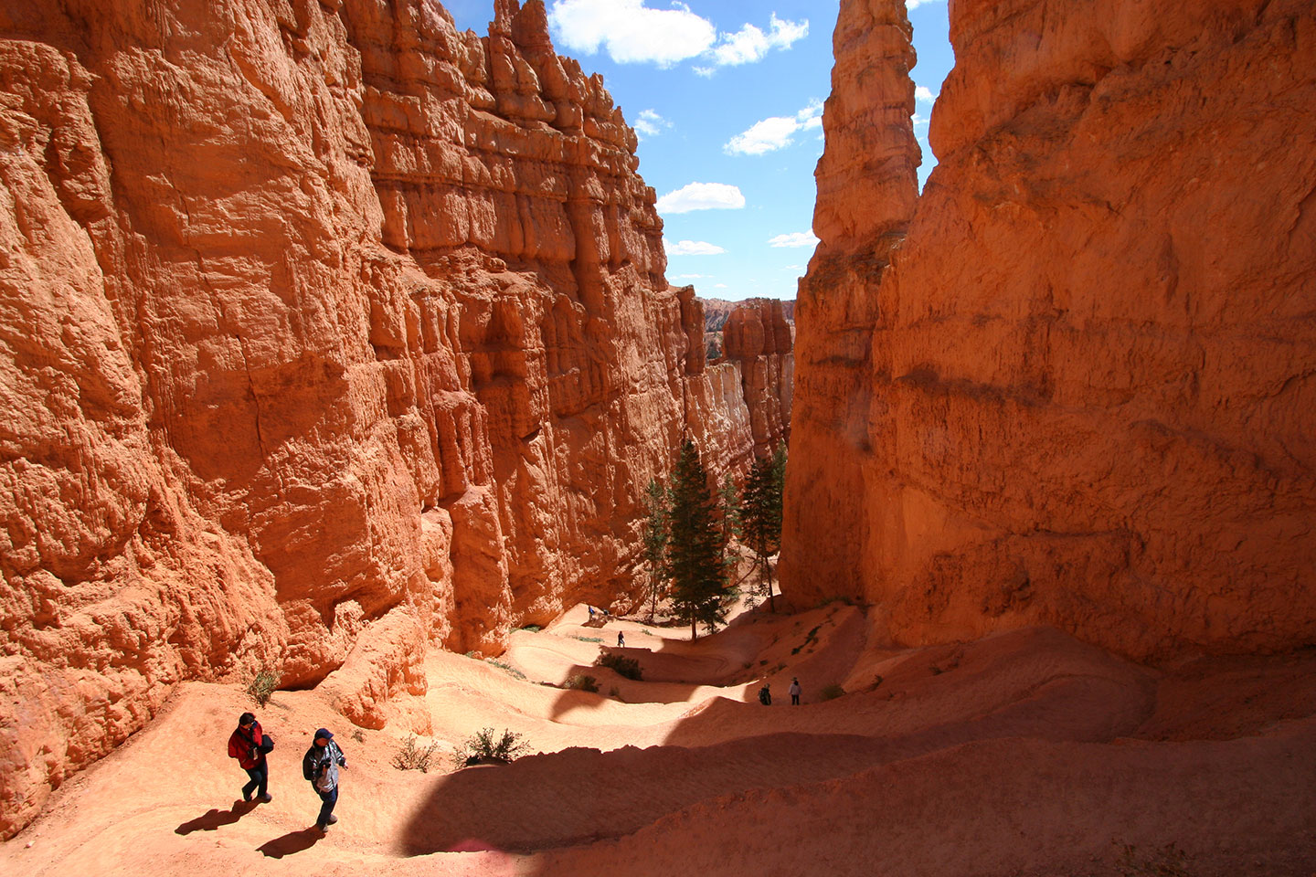 Hikers in Bryce Canyon National Park in Utah