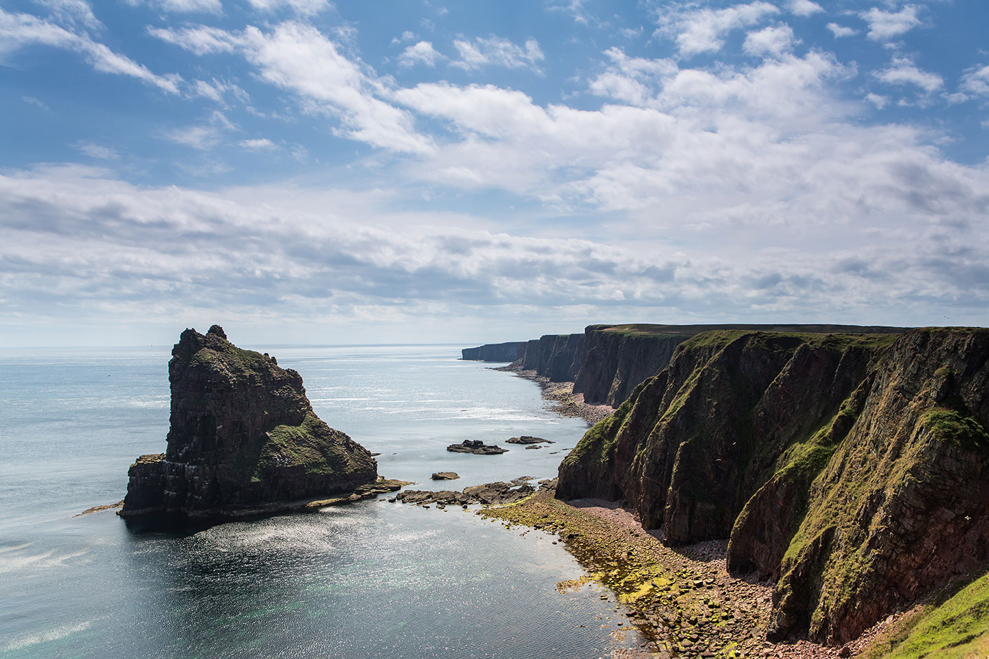 Duncansby Head and John O'Groats in Scotland